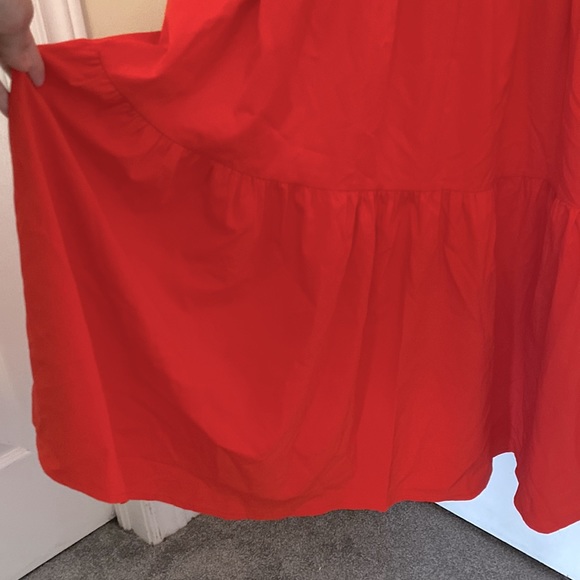 Summer long Red Flowey Dress - Picture 5 of 13